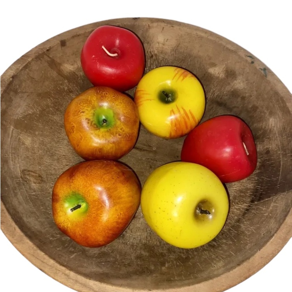Lot of 6 apple candles